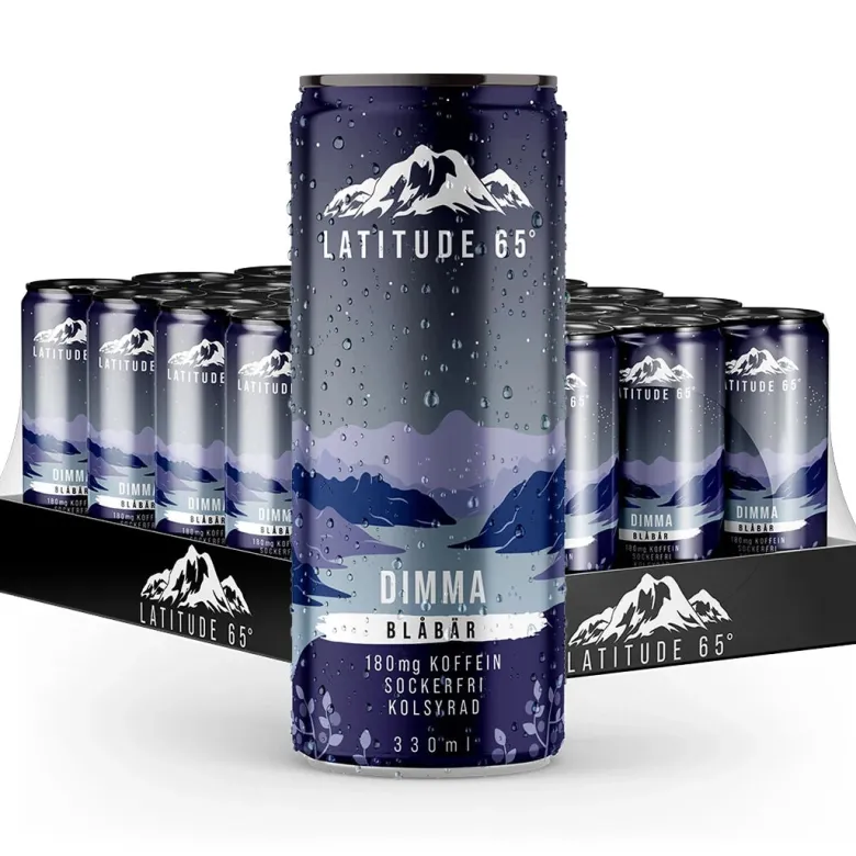 24 x Latitude 65 330 ml Dimma - Blåbär