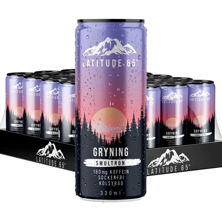 24 x Latitude 65 330 ml Gryning - Smultron