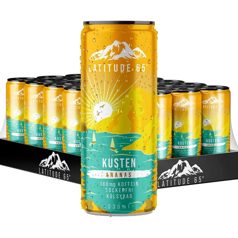 24 x Latitude 65 330 ml Kusten - Ananas