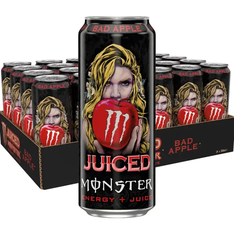 24 x Monster Energy 500 ml Juiced Bad Apple