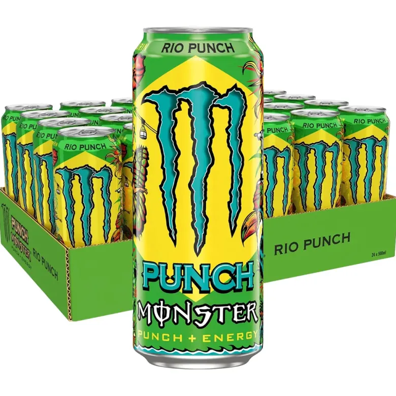 24 x Monster Energy 500 ml Juiced Rio Punch