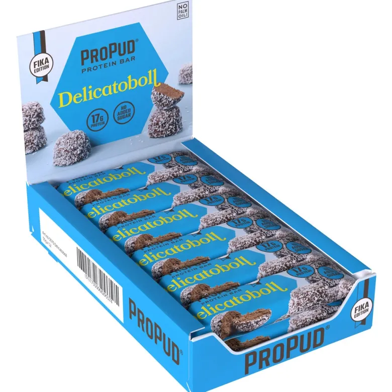 12 x NJIE ProPud Proteinbar 55 g Delicatoboll