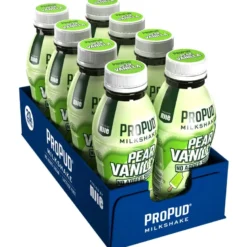 8 x NJIE ProPud Protein Milkshake 330 ml Pear Vanilla