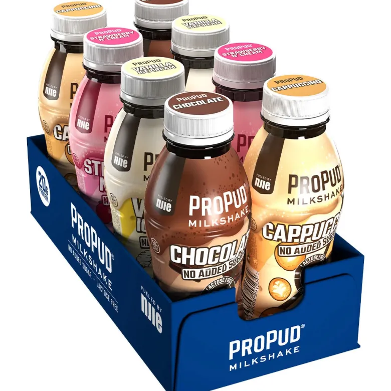 8 x NJIE ProPud Protein Milkshake Mix 330 ml