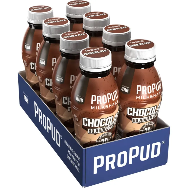 8 x NJIE ProPud Protein Milkshake 330 ml Chocolate