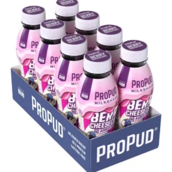 8 x NJIE ProPud Protein Milkshake 330 ml Berry Cheesecake