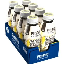 8 x NJIE ProPud Protein Milkshake 330 ml Vanilla Ice Cream