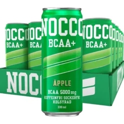24 x NOCCO BCAA + 330 ml Äpple (Koffeinfri)