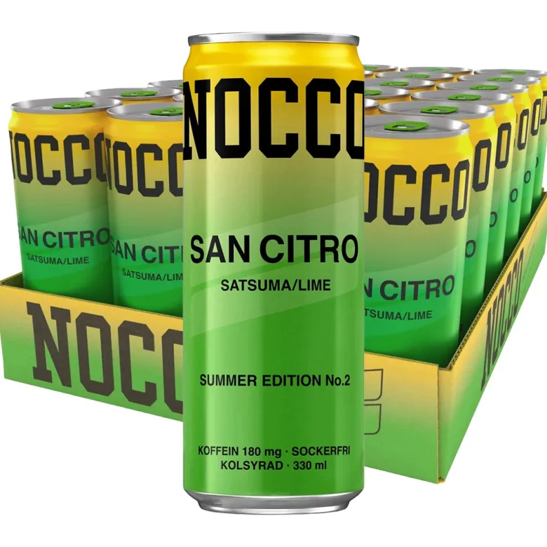 24 x NOCCO BCAA 330 ml San Citro