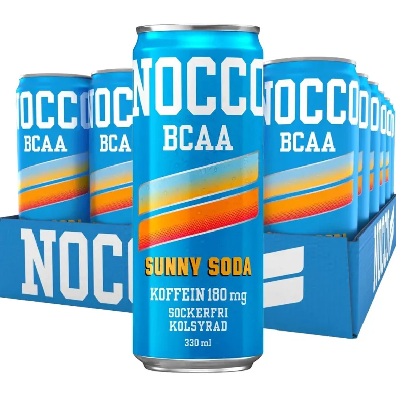 24 x NOCCO BCAA 330 ml Sunny Soda