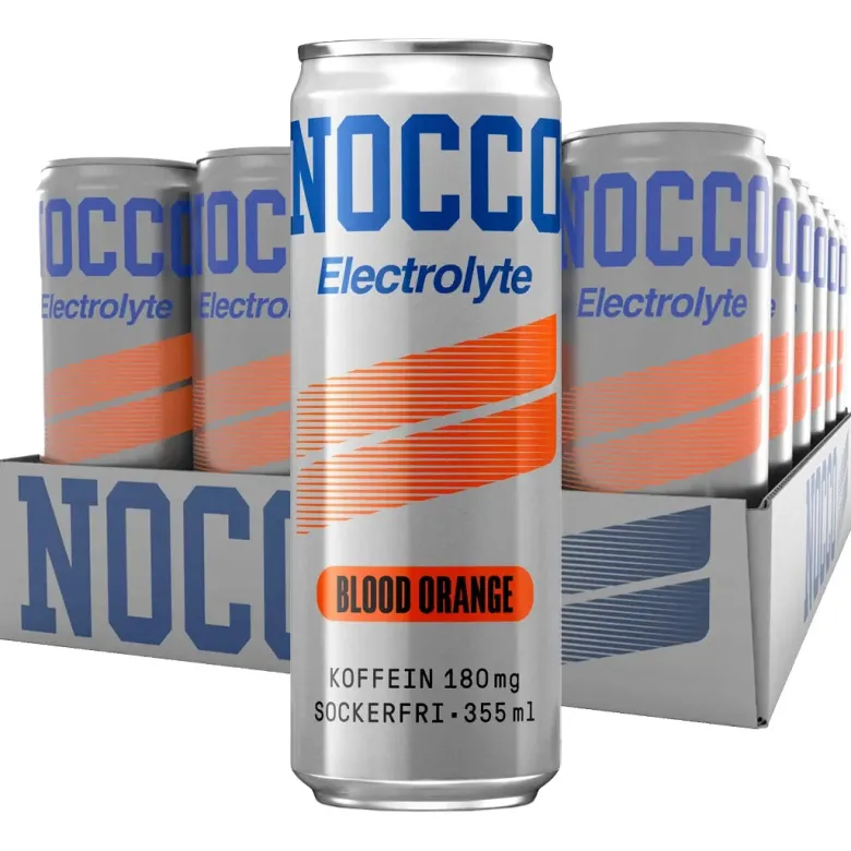 24 x NOCCO Electrolyte 355 ml Blood Orange