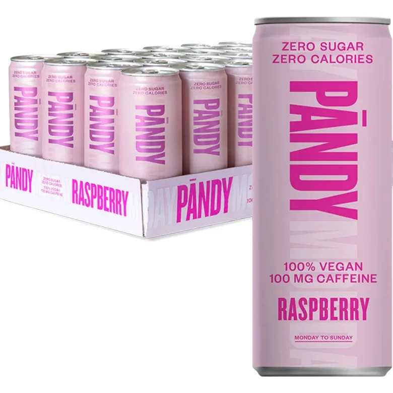 24 x Pändy Soda Energy Drink 330 ml Raspberry