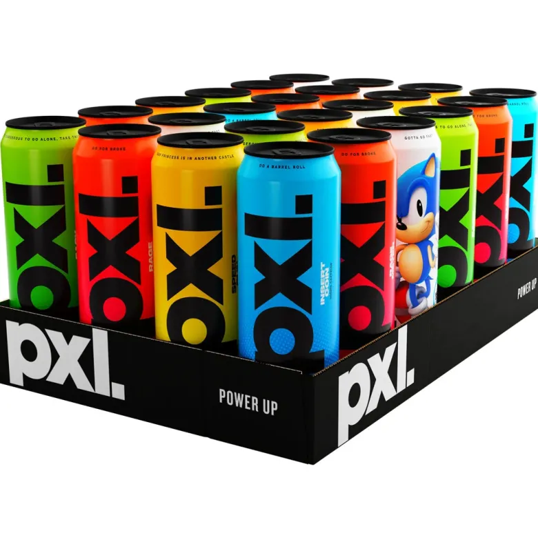 24 x PXL Energy 500 ml Mixflak