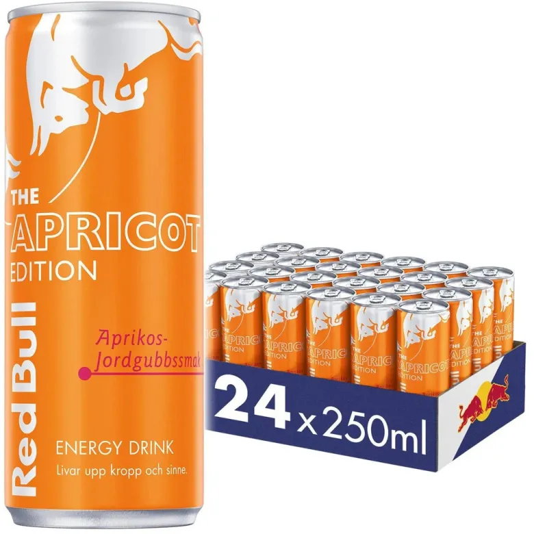 24 x Red Bull Energidryck 250 ml Apricot Edition - Aprikos Jordgubb