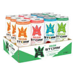 12 x Reign Storm Energy 355 ml Mixflak