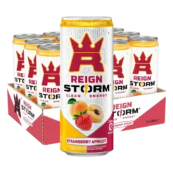 12 x Reign Storm Energy 355 ml Strawberry Apricot