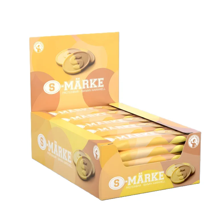 15 x S-märke Proteinbar 40 g Banan & Karamell