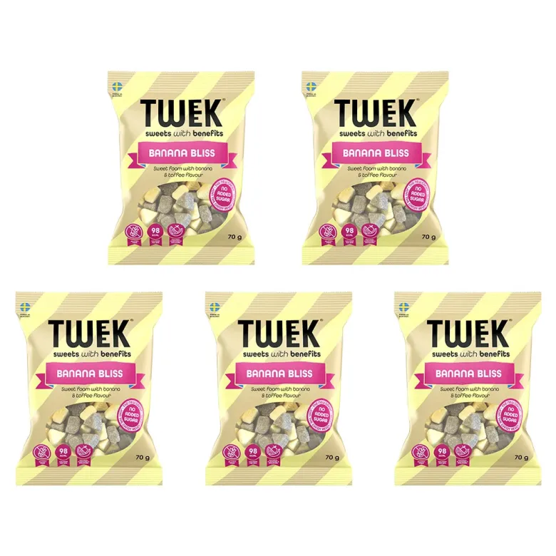 5 x Tweek Sweets 70 g Banana Bliss