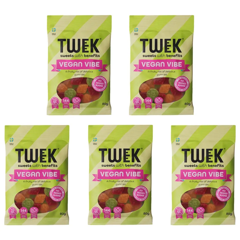 5 x Tweek Sweets 80 g Vegan Vibe
