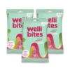 3 x Wellibites Candy 70 g Fläder & Hallon